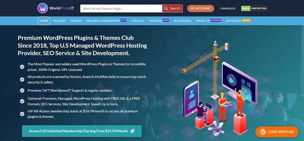 WorldPressIT website Intro